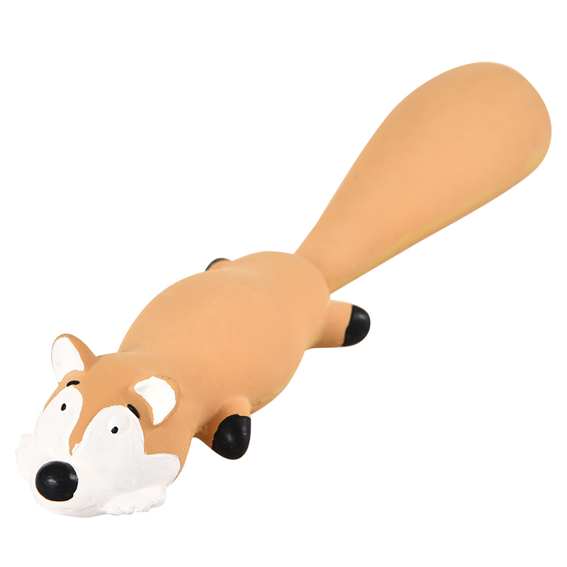 Игрушка для собак Foxie Лиса с пищалкой 25см латекс