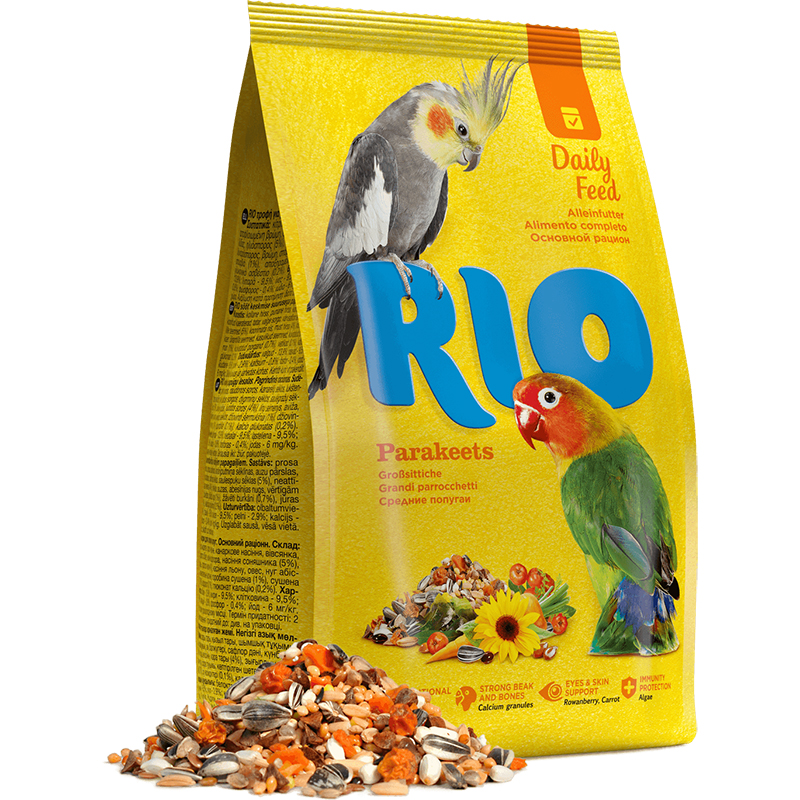 Корм для птиц RIO для средних попугаев 1кг