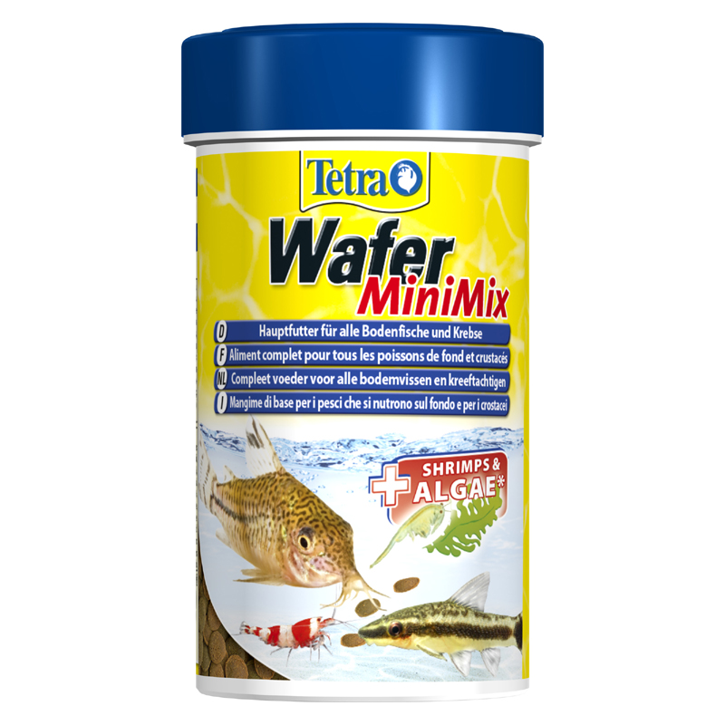 Корм для рыб TETRA Wafer mini mix в мини-чипсах для всех мелких донных рыб 100мл