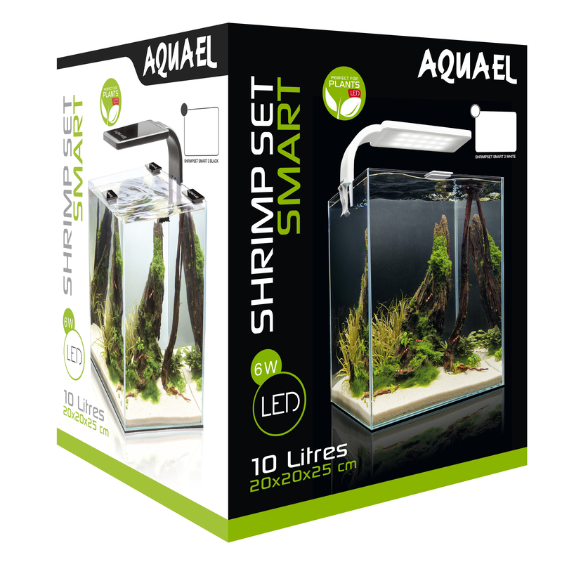Аквариум AQUAEL SHRIMP SET SMART LED PLANT ll 10 черный (10 л)
