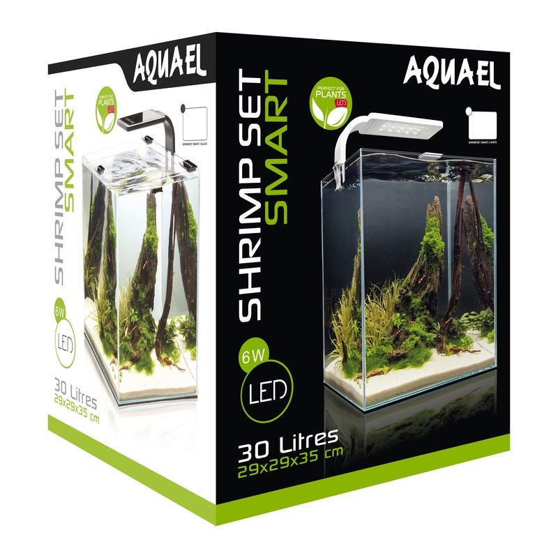 Аквариум AQUAEL SHRIMP SET SMART LED PLANT ll 30 черный (30 л)