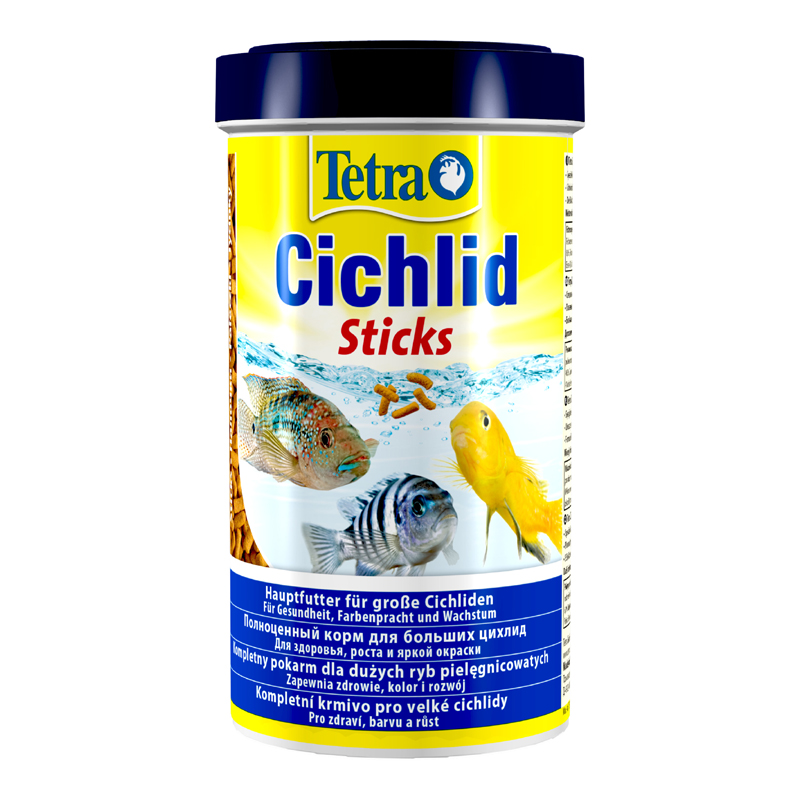 Корм для рыб TETRA Cichlid Sticks для всех видов цихлид в палочках 500мл