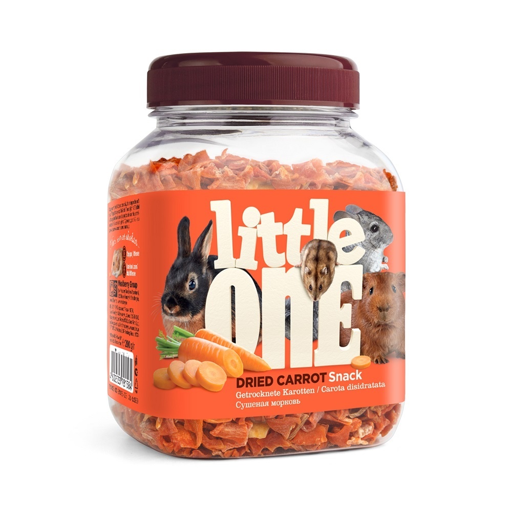 Little One Little One сушеная морковь - лакомство для всех видов грызунов (200 г)