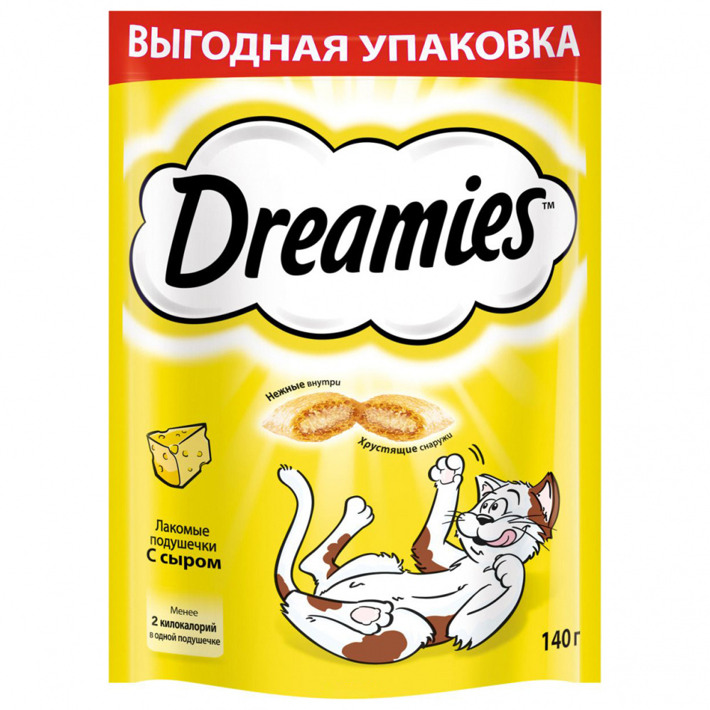 Лакомство для кошек Dreamies с сыром 140г