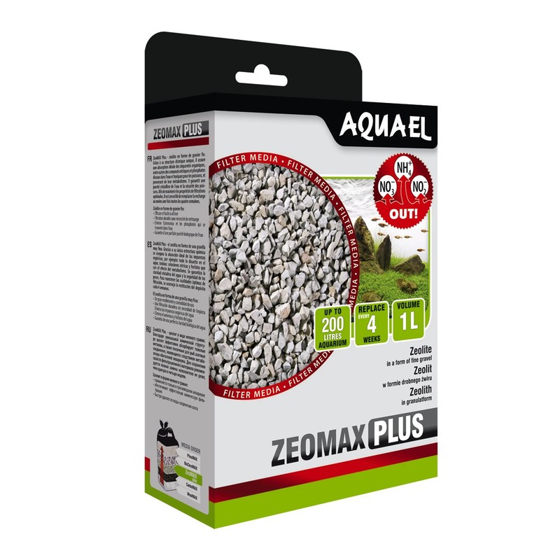 Наполнитель для аквариумных фильтров AQUAEL ZEOMAX PLUS (1 л) (цеолит)