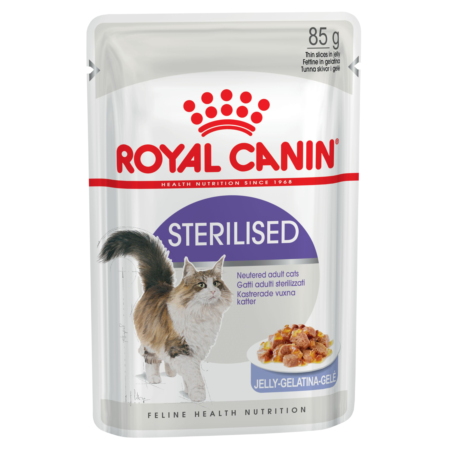 Корм для кошек ROYAL CANIN Sterilised для кастрированных и стерилизованных, в желе конс. 85г