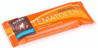 TiTBiT Лакомство Гематоген мясной Иммуно для собак, 35 гр.