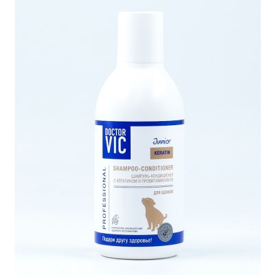 DOCTOR VIC Шампунь-кондиционер с кератином для щенков, 200 мл
