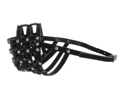 Аркон Намордник для собак из кожи, обхват морды 32 см