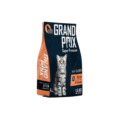 Grand Prix Kitten Сухой корм для котят, с лососем, 1,5 кг