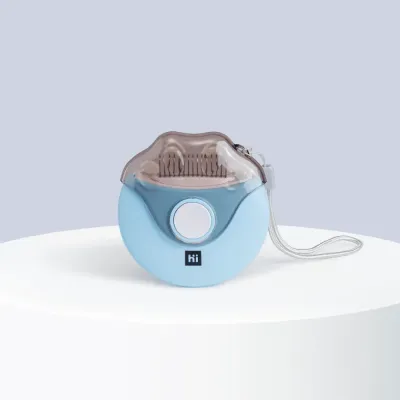 HiPet Расческа 3в1 для кошек и собак, 10х9,5х3,2 см, голубой