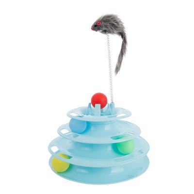 Petmax Игрушка для кошек Башня-трек, 25 см