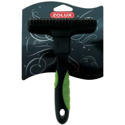 Zolux Скребница для собак комбинированная 20 зубцов