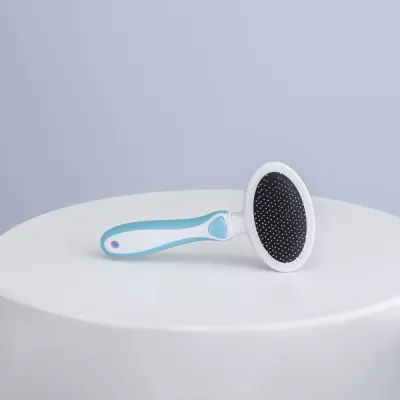 HiPet Пуходерка для кошек и собак, M, 19 см, голубой