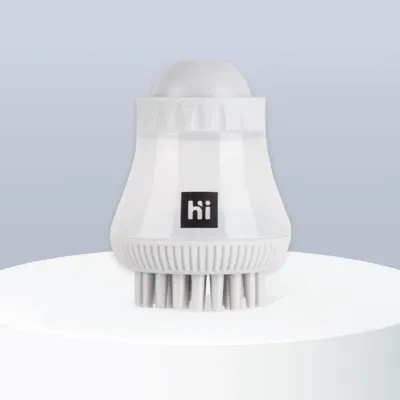 HiPet Щетка для мытья кошек и собак, 7,6х7,6х11 см, серо-белый