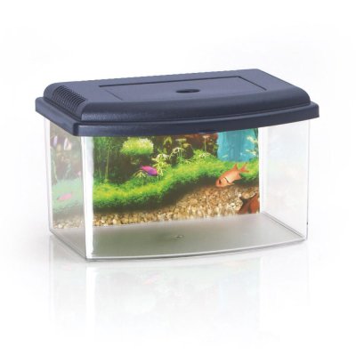 Georplast Аквариум пластиковый, 3 л, серый