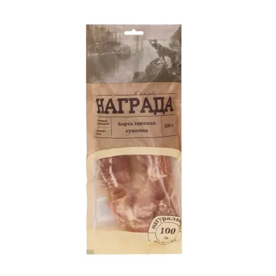 Награда Лакомство Аорта говяжья для собак, 100 гр.