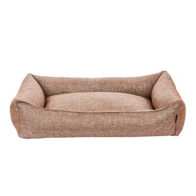 RURRI Лежак Рогожка для кошек и собак средних и крупных пород со съемнымчехлом, 90х70 см,  бежевый