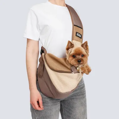 RURRI Слинг для кошек и собак мелких пород, 50х18х29 см, хаки