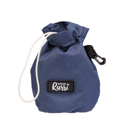 RURRI Сумка для лакомств для кошек и собак мелких пород, 12х19 см, синяя