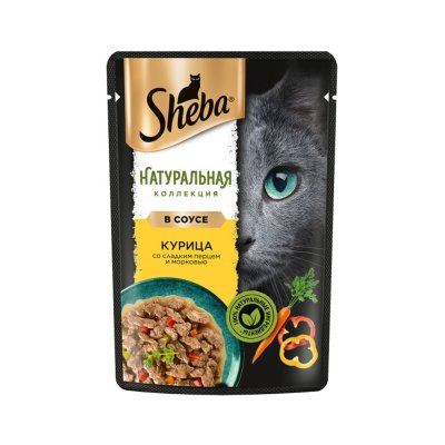 Корм для кошек SHEBA Natures курица с паприкой пауч 75г