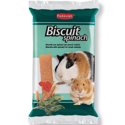 Корм для грызунов Padovan Biscuit Spinach бисквиты шпинат 30г