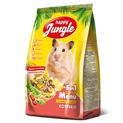 Корм для хомяков HAPPY JUNGLE 400г