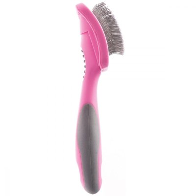 Пуходерка DeLIGHT ROSE пластик с каплей малая 368210SR /6/