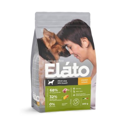 Корм для собак Elato Holistic для мелких пород, курица с уткой сух. 500г