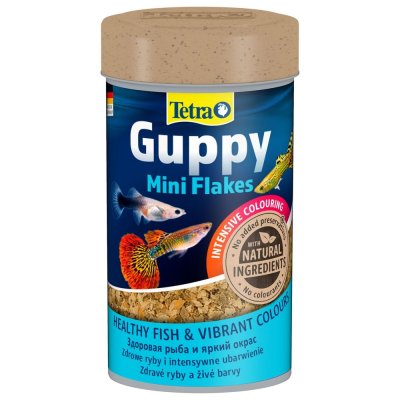 Корм для рыб TETRA Guppy в хлопьях для живород.пецилиевых рыб (гуппи) 100мл