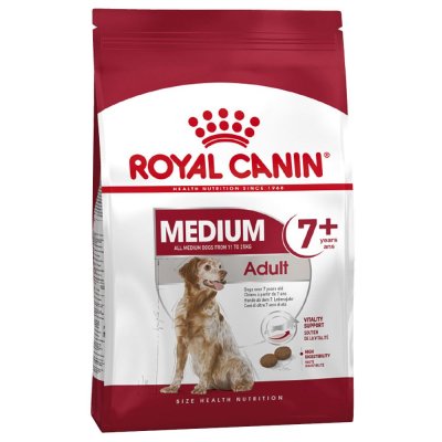 Корм для собак ROYAL CANIN Medium Adult 7+ для средних пород от 7 лет сух. 4кг