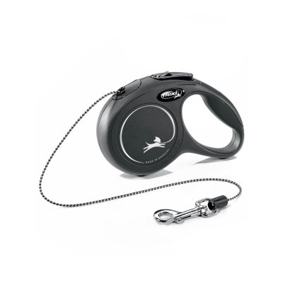 Рулетка для собак Flexi New Classic XS (до 8кг) 3м трос черная