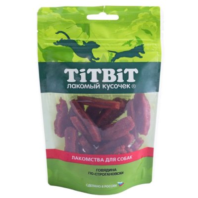 Лакомство для собак TITBIT Говядина по-строгановски (золотая коллекция) 80г