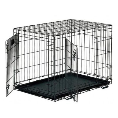Клетка для животных MidWest Life Stage двухдверная черная 91х61х69см