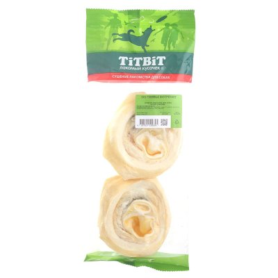 Лакомство для собак TITBIT Ухо говяжье внутреннее