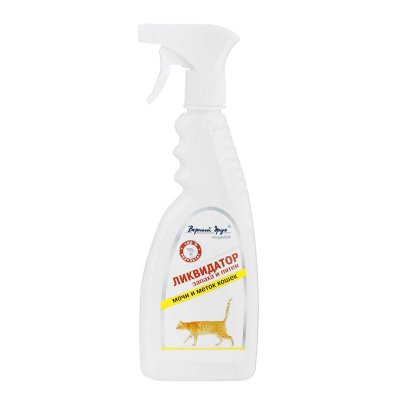 Спрей ВЕРНЫЙ ДРУГ Ликвидатор запаха и пятен кошачьих меток 400г