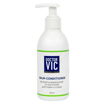 Бальзам-кондиционер для собак и кошек DOCTOR VIC от колтунов 200мл