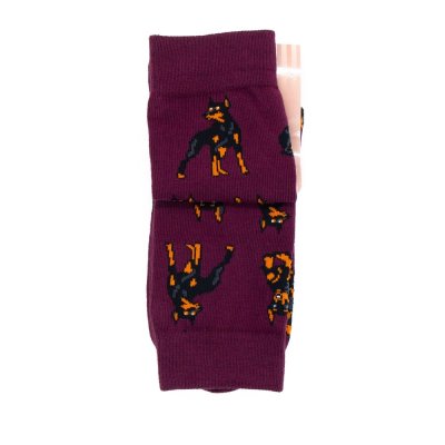 Носки MASTER SOCKS Доберман бордо мужские р.27