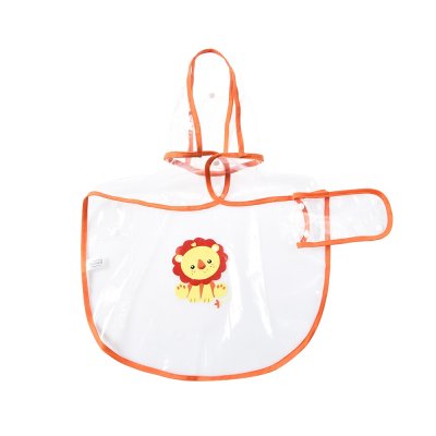 Дождевик для собак Foxie Rain прозрачный оранжевый р. M (длина спины 35см)