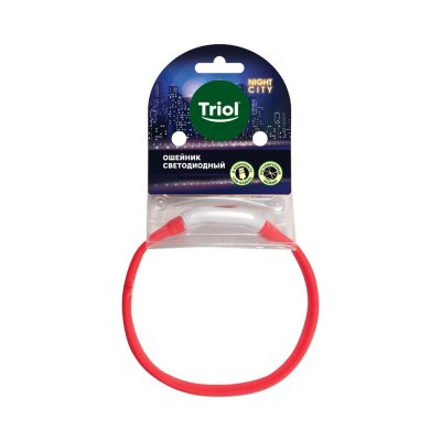 Ошейник для собак TRIOL Night City Звезды светодиодный S, 15х400мм