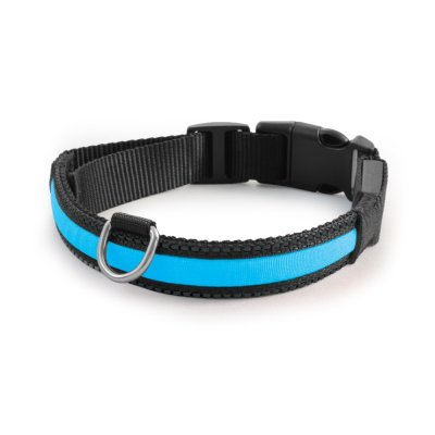 Ошейник для собак TRIOL Night City светодиодный синий XL, 25х510-610мм