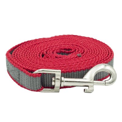 Поводок для собак КАСКАД капрон усиленный ширина 25мм, длина 3м, красный