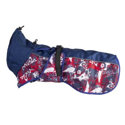 Попона для собак КАСКАД №6 с подкладкой из трикотажной сетки (длина спинки 50см) красная