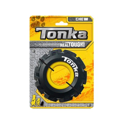 Игрушка для собак TONKA Шина, цвет желтый/черный 12,7см