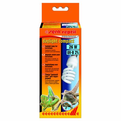 Лампа SERA Reptil Daylight Compact 2% 26w