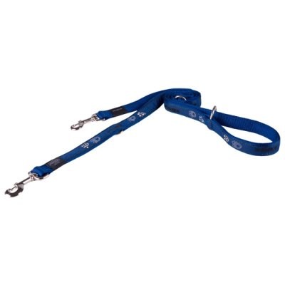 Rogz поводок-перестежка для собак средних пород размер M серия Fancy Dress длина до 180 см синий