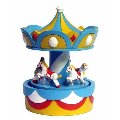 Prime декорация пластиковая "Карусель" 10,9х10,9х14 см
