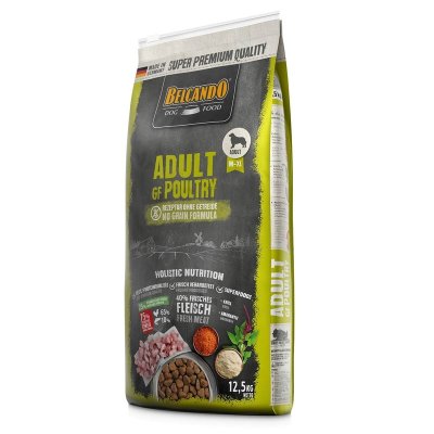 Belcando Adult Grain Free сухой беззерновой корм для взрослых собак средних и крупных пород с ПТИЦЕЙ