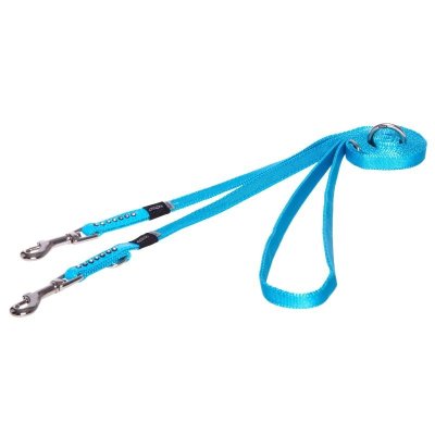 Rogz поводок перестежка для миниатюрных изящных собак размер XS серия Luna. Длина до 180 см, голубой