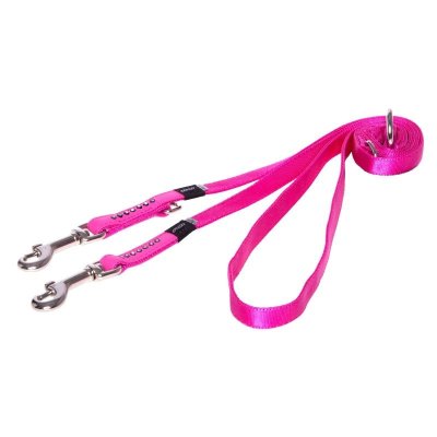 Rogz поводок перестежка для миниатюрных изящных собак размер S серия Trendy. Длина до 180 см, розовый